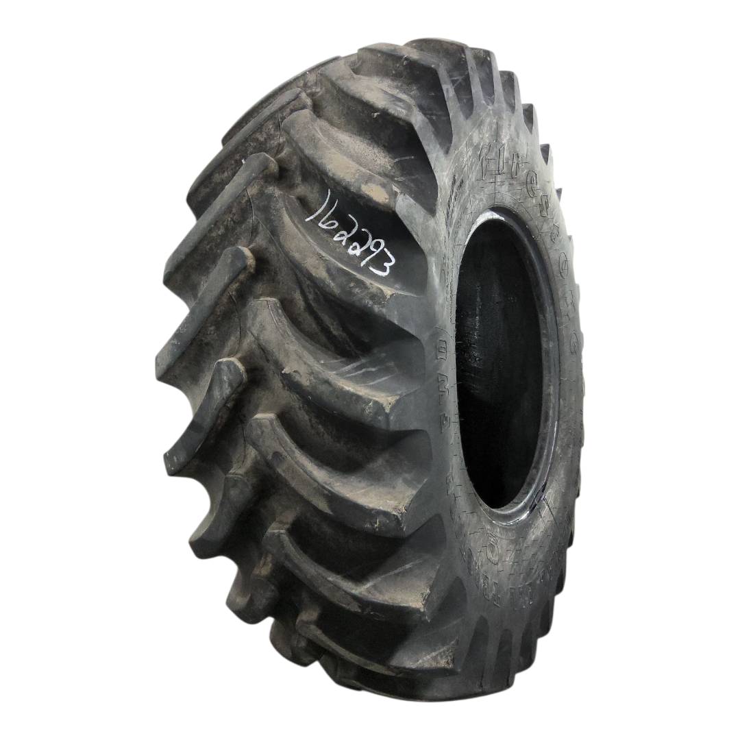 【中古】テクノ　Firestone Nr.410 USED 18.4R26 Firestone Radial All Traction FWD R-1 E (10 Ply