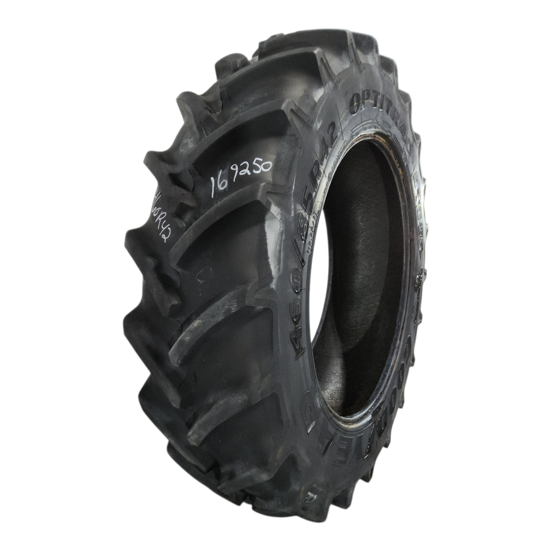 USED 460/85R42 Goodyear Farm DT806 Optitrac R-1W 150A8 80% for