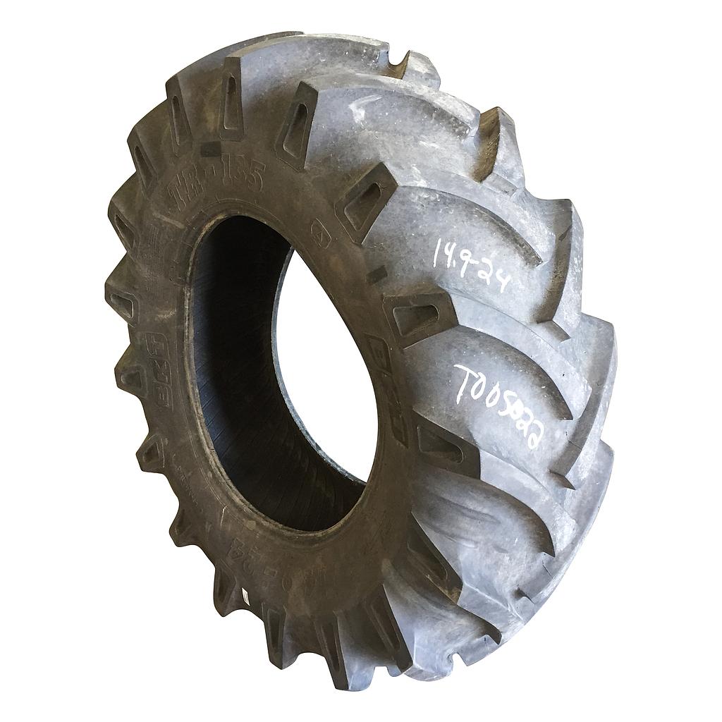 USED 14.9-24 BKT Tires TR 135 Drive R-1 D (8 Ply), 85% for Sale