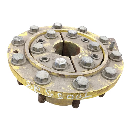 [T005528] 10-Hole Wedg-Lok Style, 3.62" (92.08mm) axle, John Deere Yellow