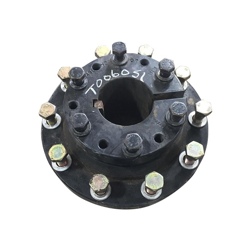 [T006051-Z] 10-Hole Wedg-Lok OE Style, 4.53" (115.01mm) axle, Black