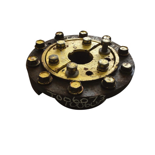 [T006073] 10-Hole Wedg-Lok Style, 3.62" (92.08mm) axle, John Deere Yellow