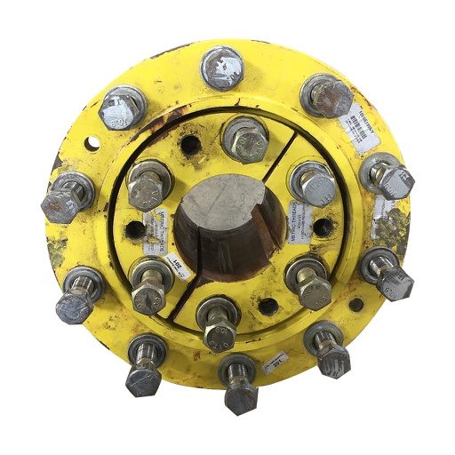 [T006794] 10-Hole Wedg-Lok Style, 4.72" (120.02mm) axle, John Deere Yellow