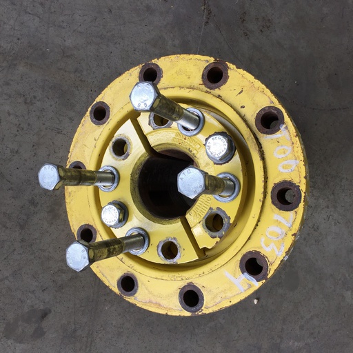 [T007034] 10-Hole Wedg-Lok OE Style, 3.94" (100mm) axle, John Deere Yellow