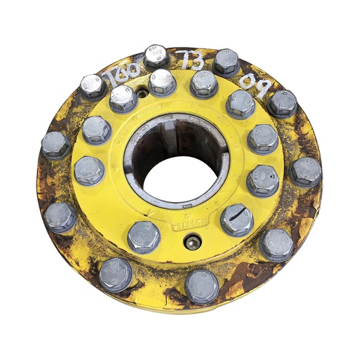 [T007309] 10-Hole Wedg-Lok OE Style, 4.72" (120.02mm) axle, John Deere Yellow