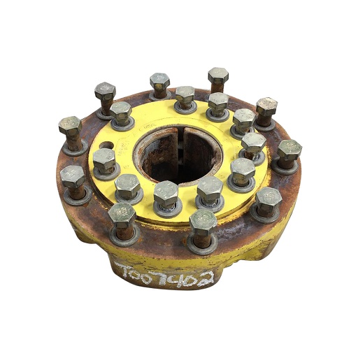 [T007402] 10-Hole Wedg-Lok OE Style, 4.72" (120.02mm) axle, John Deere Yellow