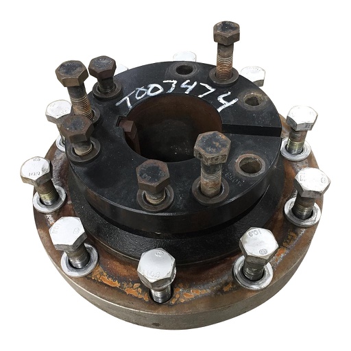 [T007474] 10-Hole Wedg-Lok OE Style, 4.53" (115.01mm) axle, Black