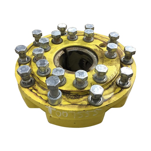 [T007555] 10-Hole Wedg-Lok OE Style, 4.33" (110.01mm) axle, John Deere Yellow