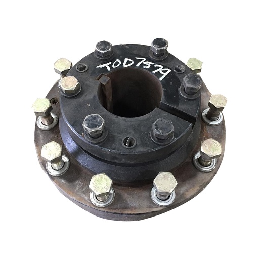 [T007579] 10-Hole Wedg-Lok OE Style, 4.53" (115.01mm) axle, Black