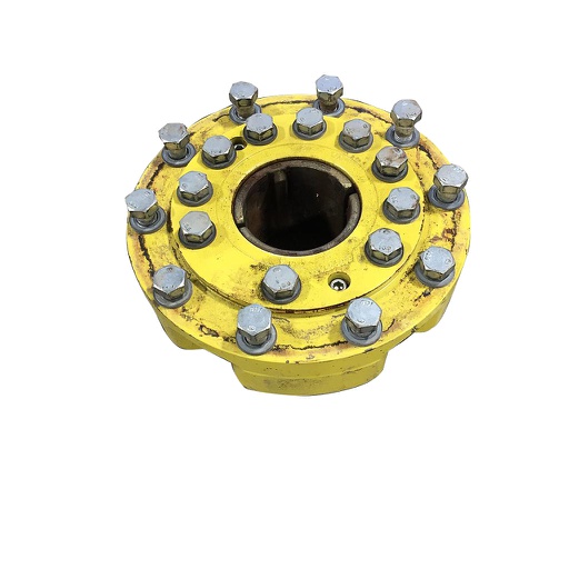 [T007752] 10-Hole Wedg-Lok OE Style, 4.72" (120.02mm) axle, John Deere Yellow