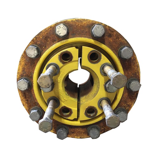 [T008415] 10-Hole Wedg-Lok OE Style, 3.62" (92.08mm) axle, John Deere Yellow