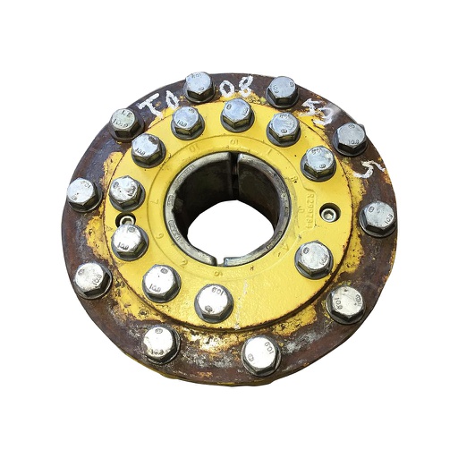 [T008435] 10-Hole Wedg-Lok OE Style, 4.72" (120.02mm) axle, John Deere Yellow