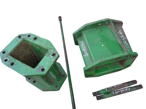 [T003825-Z] 18"L Combine Frame Extension for John Deere Combine 9000 Series[Single Reduction same as Ring and Pinion] ("A" 18/18 Spline Equal Length Shafts), John Deere Green