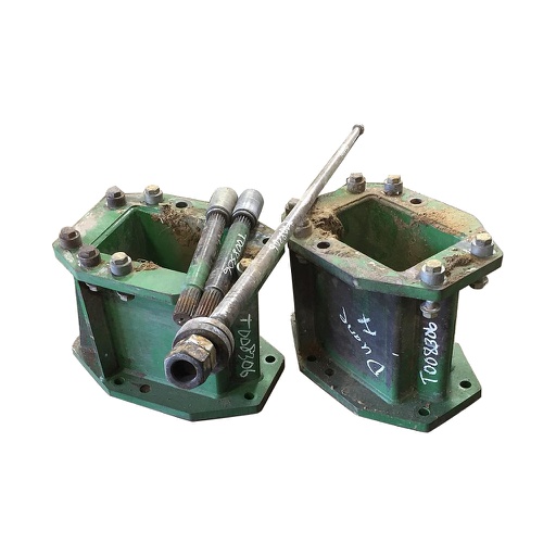[T008306] 15.75"L Combine Frame Extension for John Deere Combine 9000 Series[Single Reduction same as Ring and Pinion] ("A" 18/18 Spline Equal Length Shafts), John Deere Green