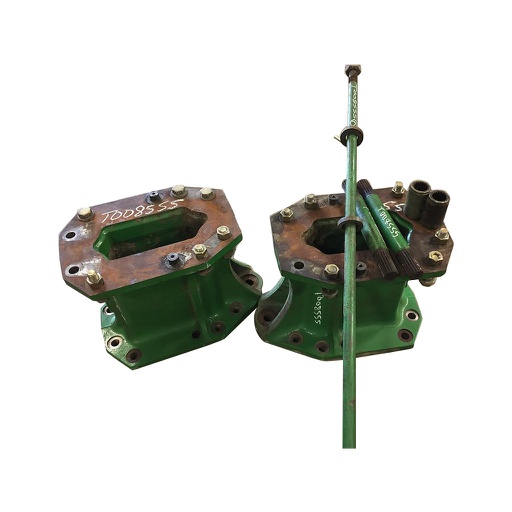 [T008555] 15.75"L Combine Frame Extension for John Deere Combine 9000 Series[Single Reduction same as Ring and Pinion] ("A" 18/18 Spline Equal Length Shafts), John Deere Green
