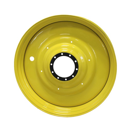 [40378(SIS)] 10"W x 46"D, John Deere Yellow 10-Hole Formed Plate