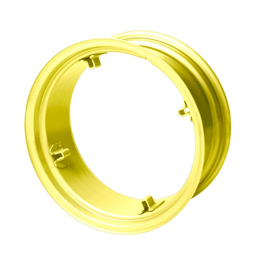 [64091] 10"W x 24"D, John Deere Yellow 4-Hole Rim with Clamp/Loop Style