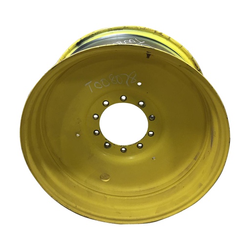 [T008078] 18"W x 38"D, John Deere Yellow 10-Hole Formed Plate Sprayer