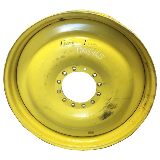 [T008465] 10"W x 46"D, John Deere Yellow 12-Hole Bubble Disc