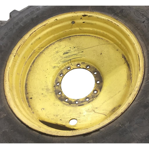 [WS001645] 18"W x 38"D, John Deere Yellow 12-Hole Formed Plate Sprayer