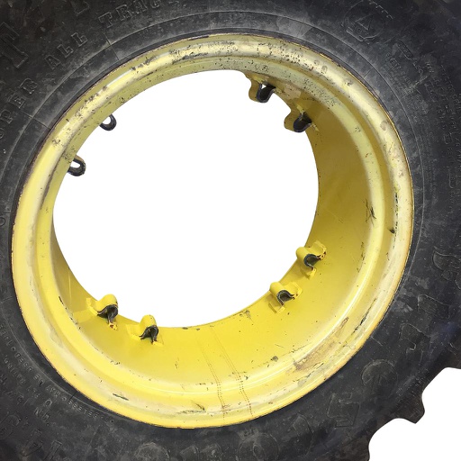 [WS002414] 12"W x 24"D, John Deere Yellow 8-Hole Rim with Clamp/Loop Style (groups of 2 bolts)
