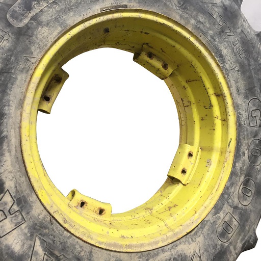 [WS002789-NRW] 15"W x 34"D, John Deere Yellow 8-Hole Rim with Clamp/U-Clamp (groups of 2 bolts)