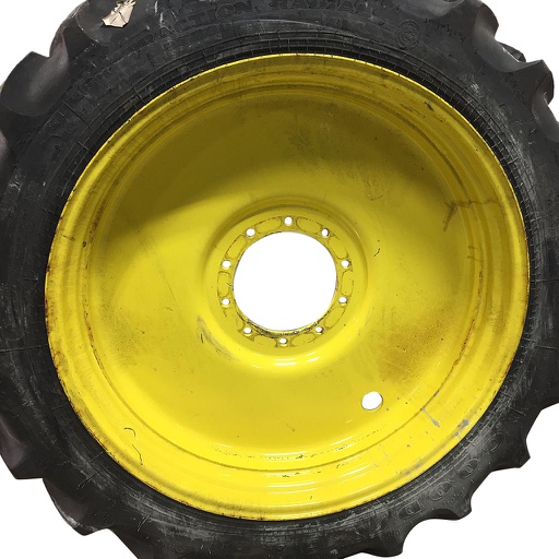 [WS002892] 10"W x 42"D, John Deere Yellow 10-Hole Formed Plate Sprayer