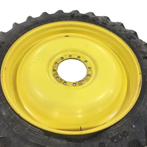 [WT005863] 10"W x 50"D, John Deere Yellow 12-Hole Bubble Disc