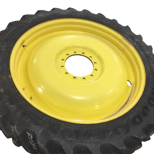 [WT005864] 10"W x 50"D, John Deere Yellow 12-Hole Bubble Disc