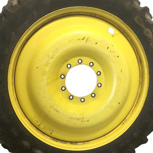 [WT006898] 10"W x 46"D, John Deere Yellow 10-Hole Bubble Disc
