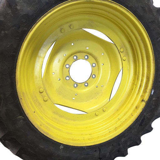 [WT008245RIM-NRW] 10"W x 42"D, John Deere Yellow 8-Hole Stub Disc (groups of 2 bolts)