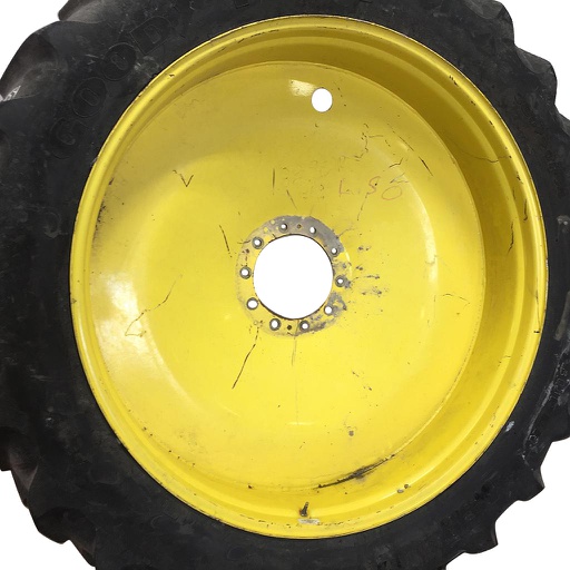 [WT008429] 12"W x 54"D, John Deere Yellow 10-Hole Spun Disc