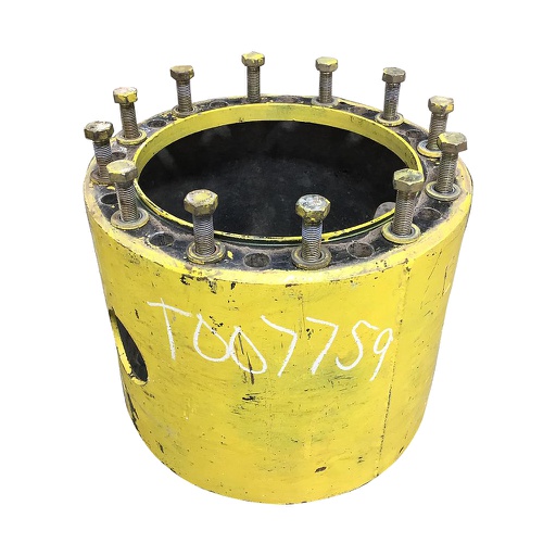 [T007759] 12-Hole 15.5"L FWD Spacer, John Deere Yellow