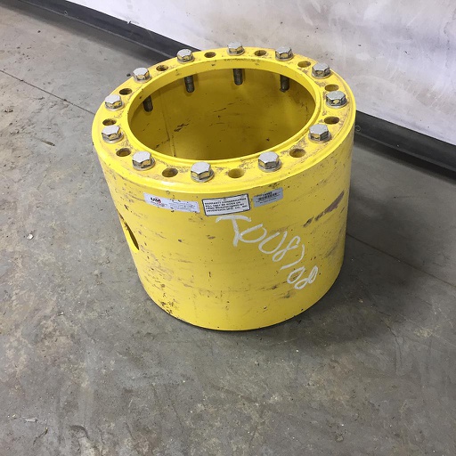 [T008708] 12-Hole 15.5"L FWD Spacer, John Deere Yellow