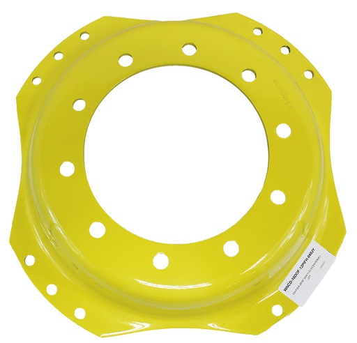 [27218] 10-Hole Waffle Wheel (Groups of 3 bolts) Center for 28"-30" Rim, John Deere Yellow
