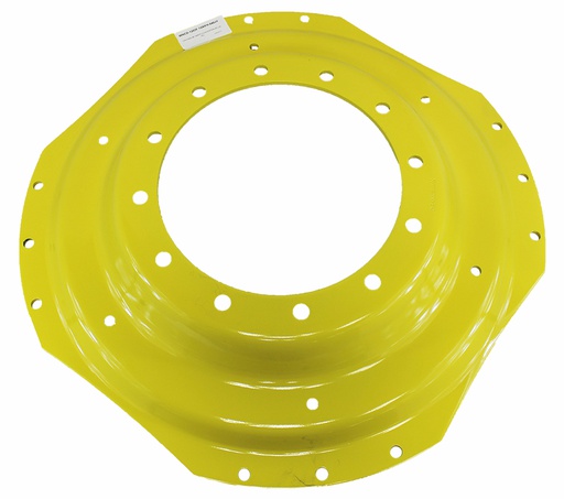 [27265] 12-Hole Waffle Wheel (Groups of 3 bolts) Center for 38"-54" Rim, John Deere Yellow