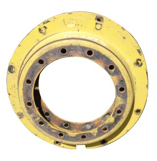 [T003542-Z] 12-Hole Rim with Clamp/U-Clamp Center for 30" Rim, John Deere Yellow
