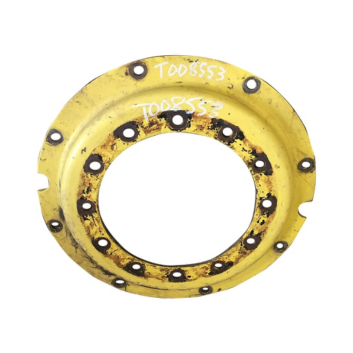 [T008553] 12-Hole Rim with Clamp/U-Clamp Center for 30" Rim, John Deere Yellow
