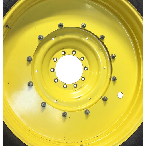 [WT008339CTR] 10-Hole Stub Disc Center for 38"-54" Rim, John Deere Yellow