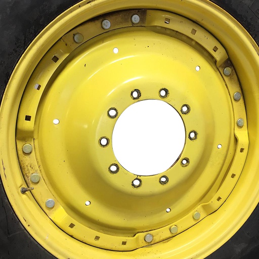 [WT008370CTR] 10-Hole Waffle Wheel (Groups of 3 bolts) Center for 38"-54" Rim, John Deere Yellow
