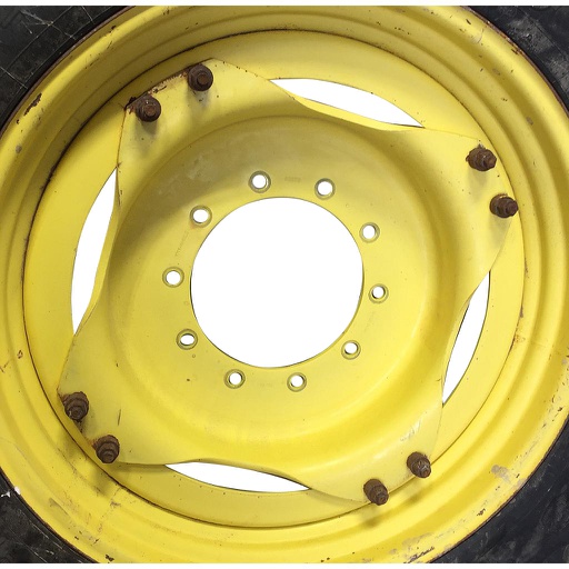 [WT008403CTR] 10-Hole Stub Disc (groups of 2 bolts) Center for 34" Rim, John Deere Yellow