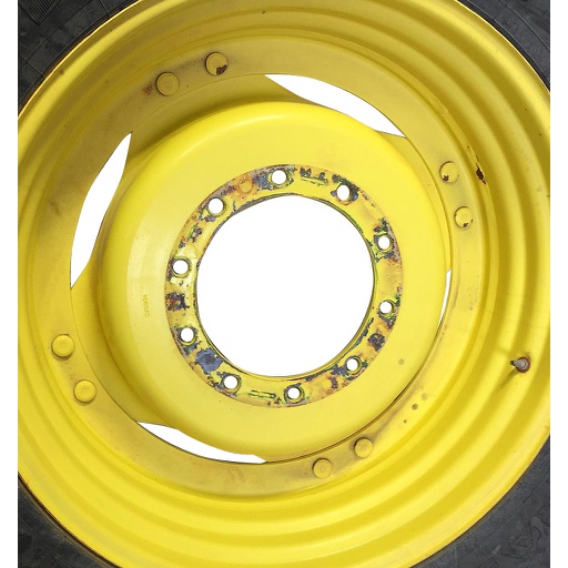[WT008404CTR] 10-Hole Stub Disc (groups of 2 bolts) Center for 34" Rim, John Deere Yellow