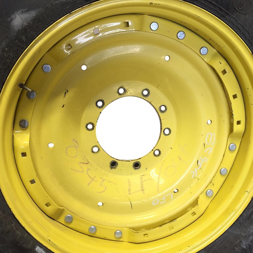 [WT008422CTR] 10-Hole Waffle Wheel (Groups of 3 bolts) Center for 38"-54" Rim, John Deere Yellow