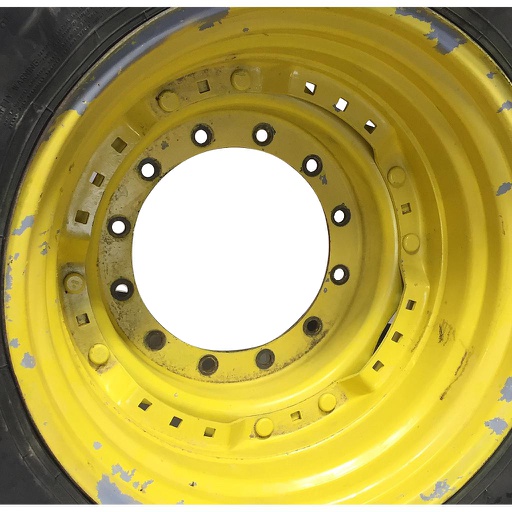 [WT008474CTR] 12-Hole Waffle Wheel (Groups of 2 bolts) Center for 28"-30" Rim, John Deere Yellow