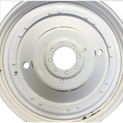 [WT008688CTR] 8-Hole Stub Disc (groups of 2 bolts) Center for 38"-54" Rim, New Holland White