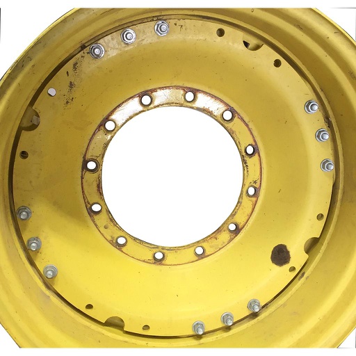[WT008701CTR] 12-Hole Waffle Wheel (Groups of 3 bolts) Center for 34" Rim, John Deere Yellow