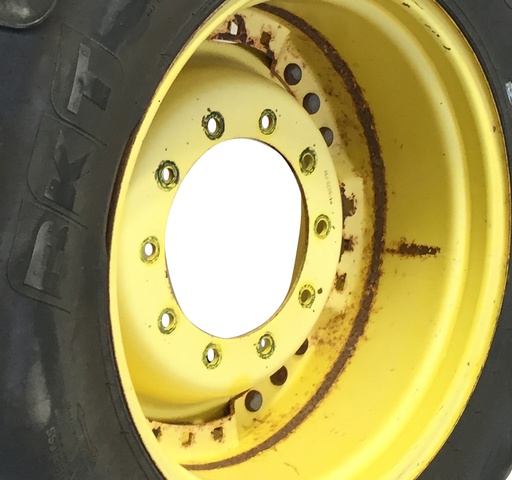 [WT008720CTR] 10-Hole Waffle Wheel (Groups of 3 bolts) Center for 28"-30" Rim, John Deere Yellow