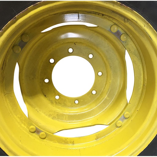 [WT008817CTR] 8-Hole Stub Disc (groups of 2 bolts) Center for 28" Rim, John Deere Yellow