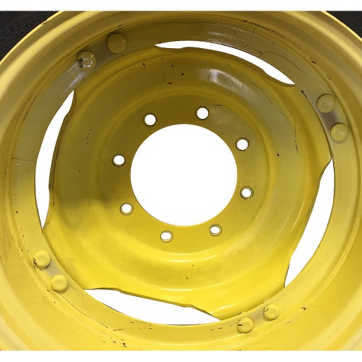 [WT008818CTR] 8-Hole Stub Disc (groups of 2 bolts) Center for 28" Rim, John Deere Yellow