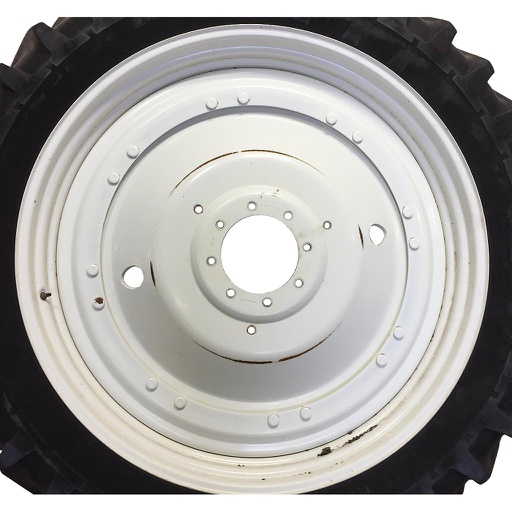 [WT008688] 10"W x 50"D Stub Disc (groups of 2 bolts) Rim with 8-Hole Center, New Holland White